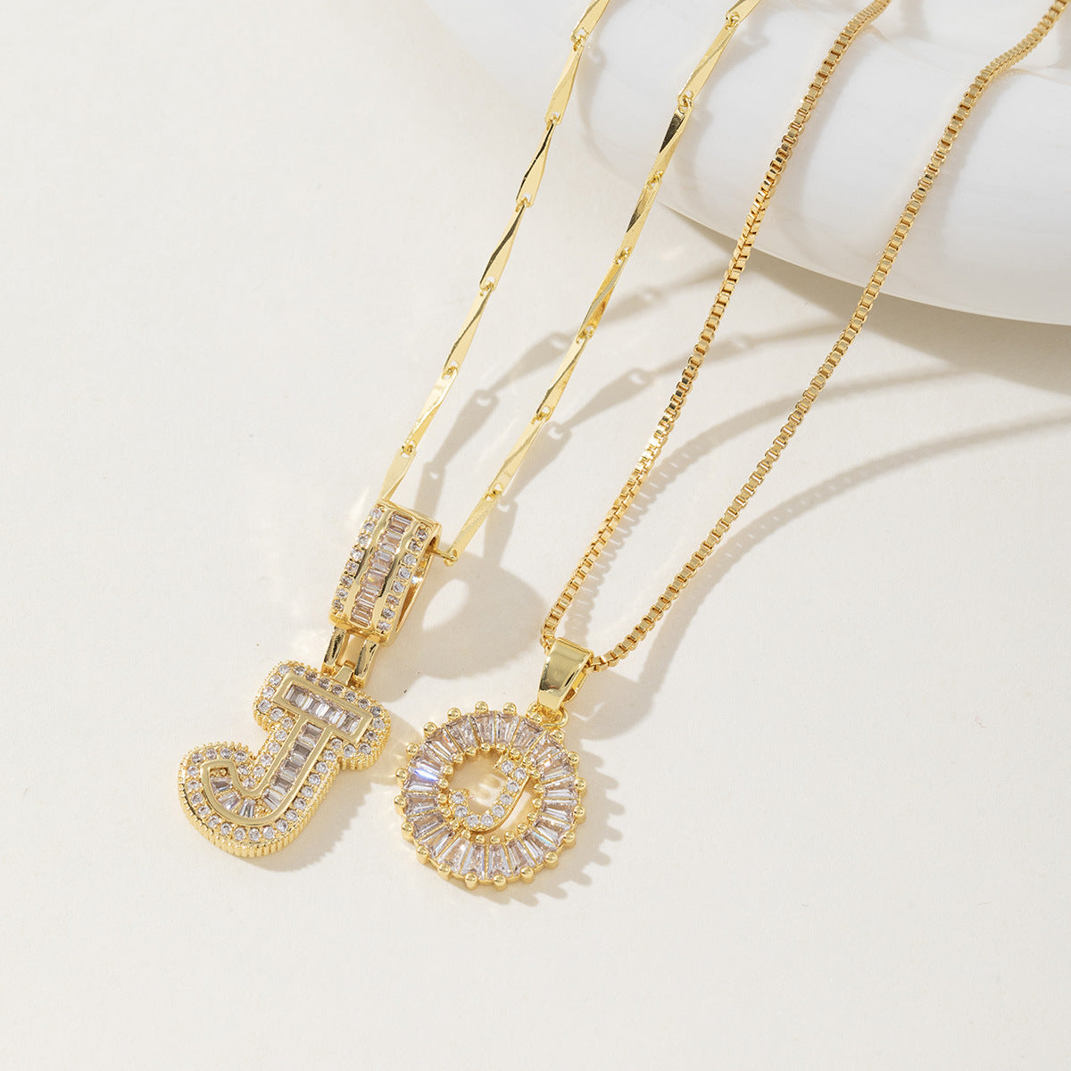 Aisha | Pack de 2 Collares Colgantes con Inicial Elegantes