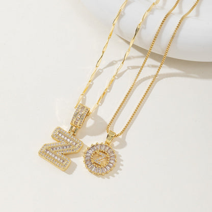 Aisha | Pack de 2 Collares Colgantes con Inicial Elegantes