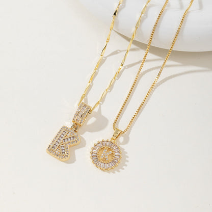 Aisha | Pack de 2 Collares Colgantes con Inicial Elegantes