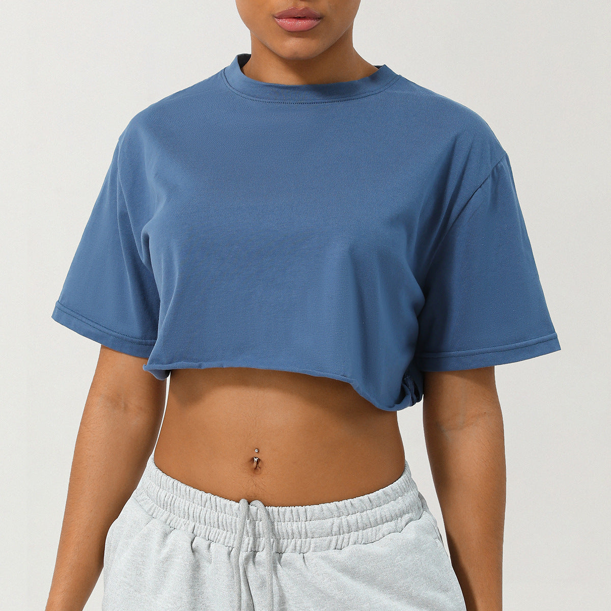 Cassia | Camiseta Crop de Ajuste Relajado