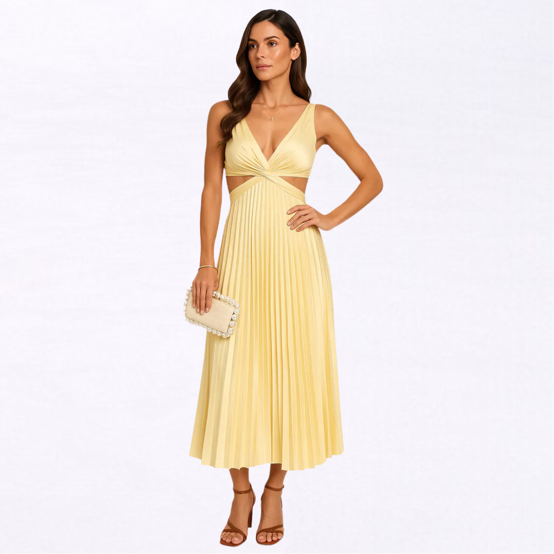 Bellezza | Vestido Plisado de Ocasión