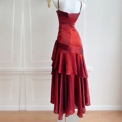 Vianne | Vestido Maxi Glamuroso con Volantes