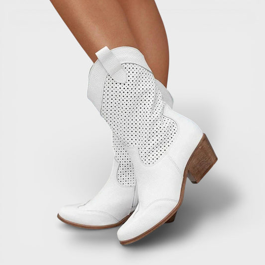 Botas Cowboy Mujer Cremallera Lateral