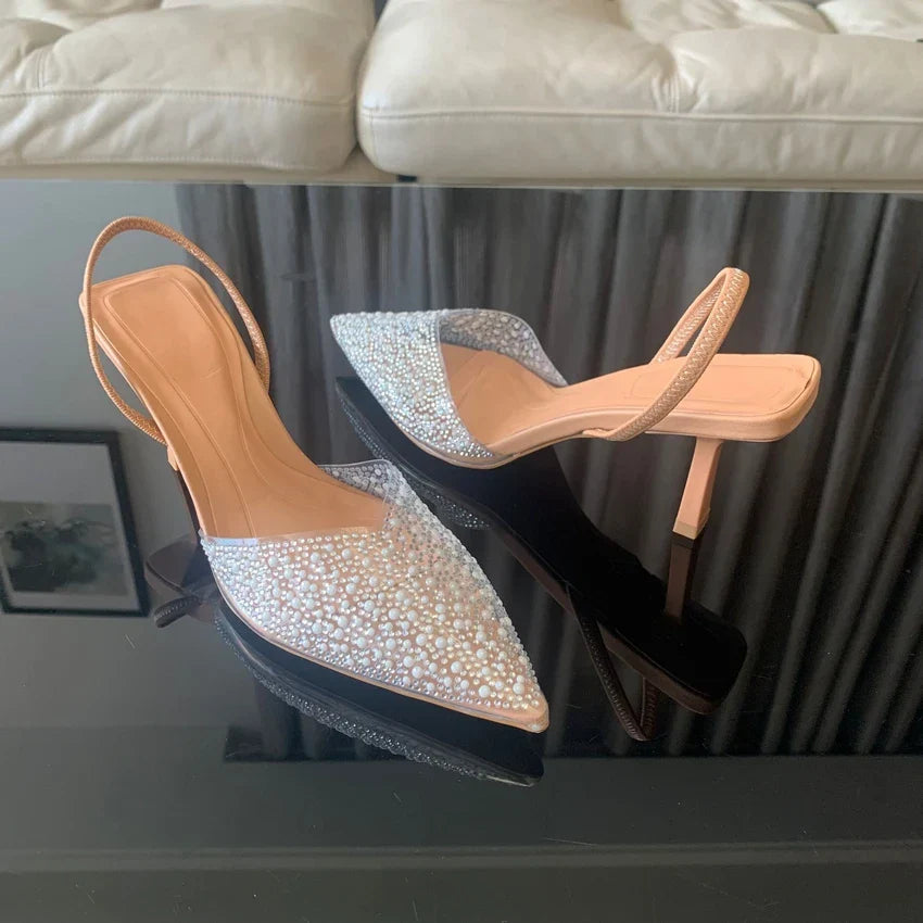 Madison | Tacones Elegantes con Cristales Brillantes