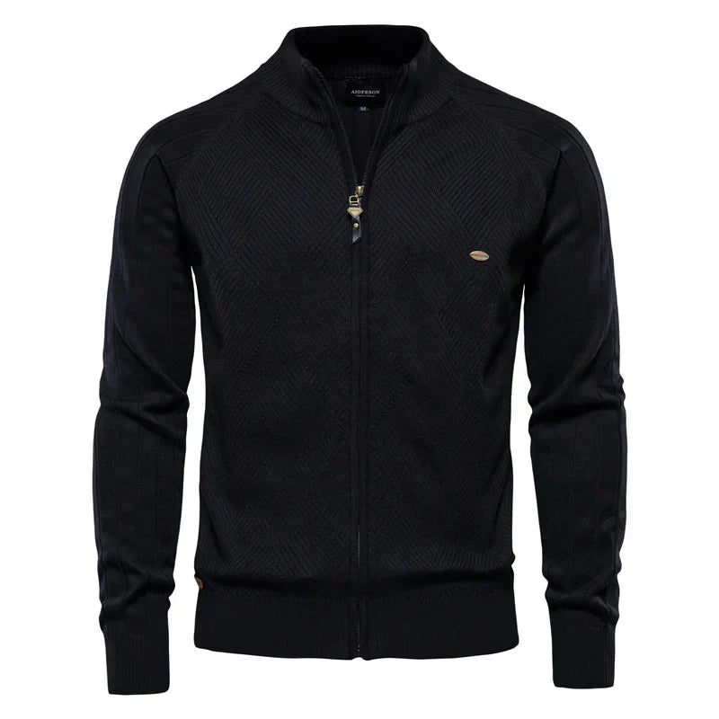 Nicolás | Suéter-chaqueta de algodón premium