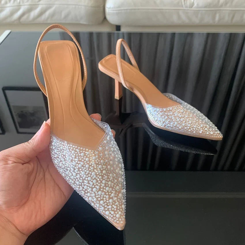 Madison | Tacones Elegantes con Cristales Brillantes