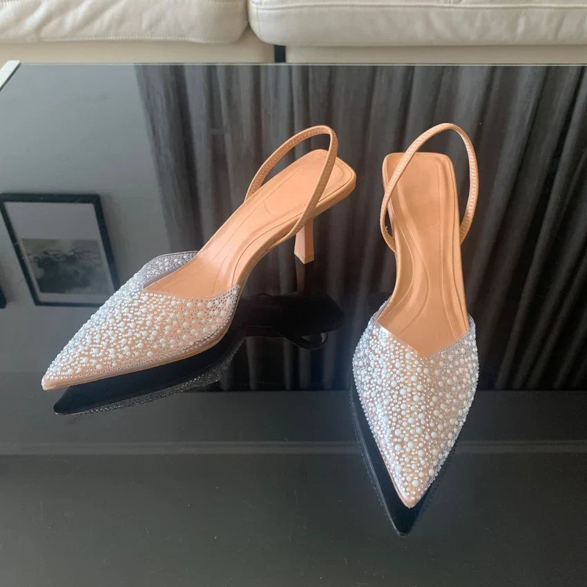 Madison | Tacones Elegantes con Cristales Brillantes