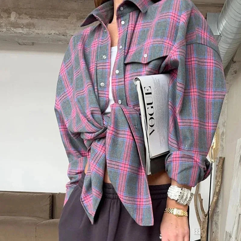 Norah | Camisa Casual Lisa de Franela
