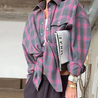 Norah | Camisa Casual Lisa de Franela