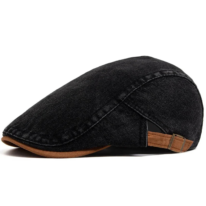 Francisco | Gorra Plana de Denim Lavado