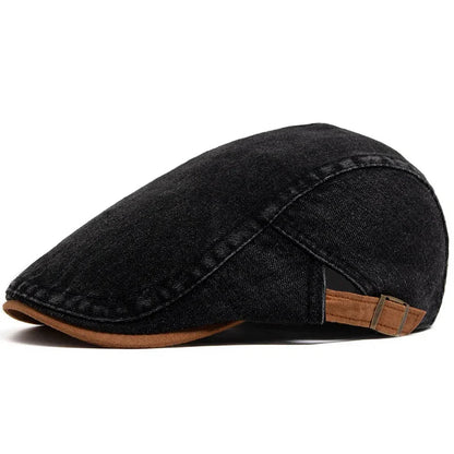 Francisco | Gorra Plana de Denim Lavado