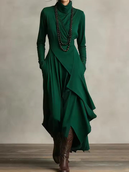 Natalie | Elegante vestido drapeado
