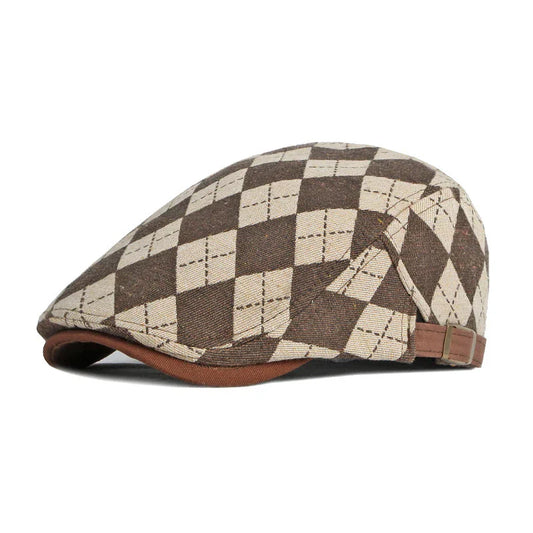 Vittorio | Gorra Plana de Rombos