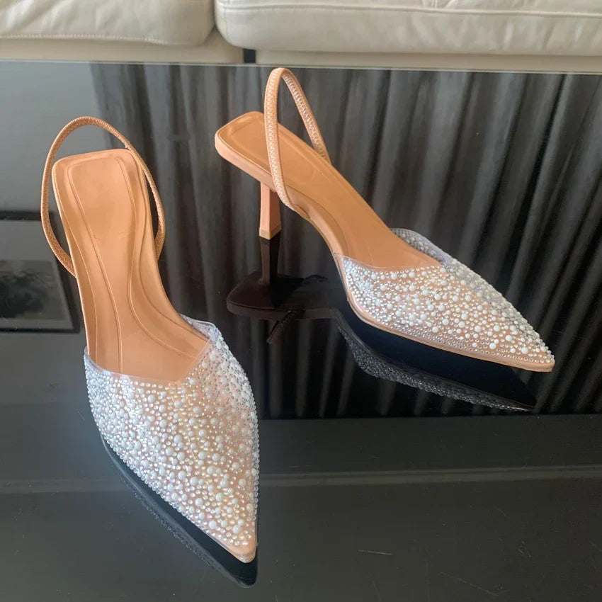 Madison | Tacones Elegantes con Cristales Brillantes
