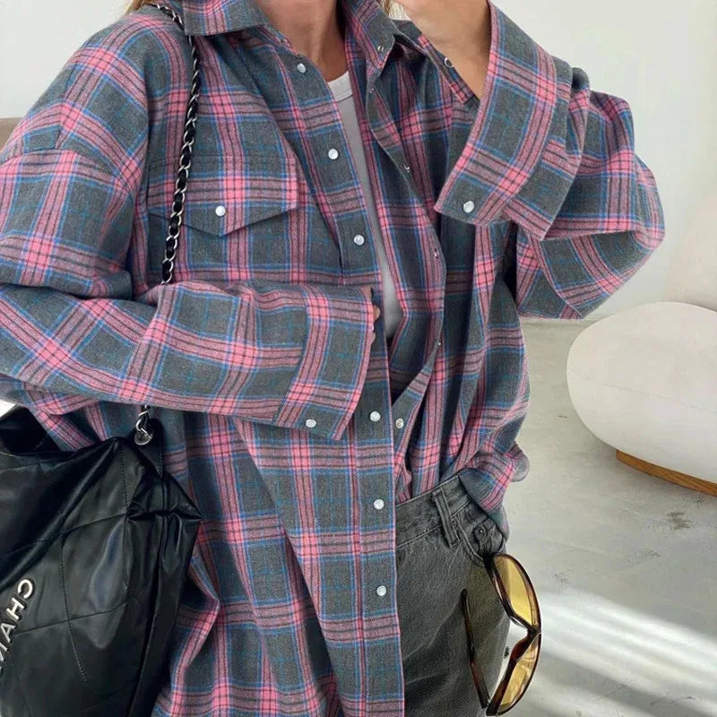 Norah | Camisa Casual Lisa de Franela