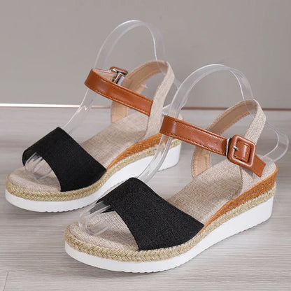 Charlene | Sandalias de Cuña Estilo Relajado