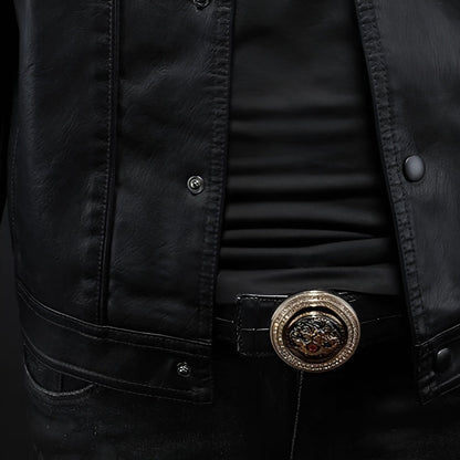 René | Chaqueta de Cuero Estilo Rider