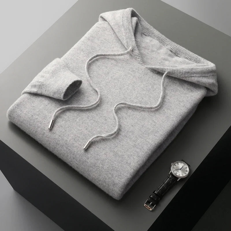 Masu | Sudadera con Capucha de Lana Merino