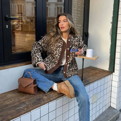 Lydia | Cárdigan Chic Estampado Leopardo