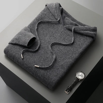 Masu | Sudadera con Capucha de Lana Merino