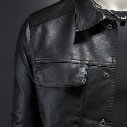 René | Chaqueta de Cuero Estilo Rider