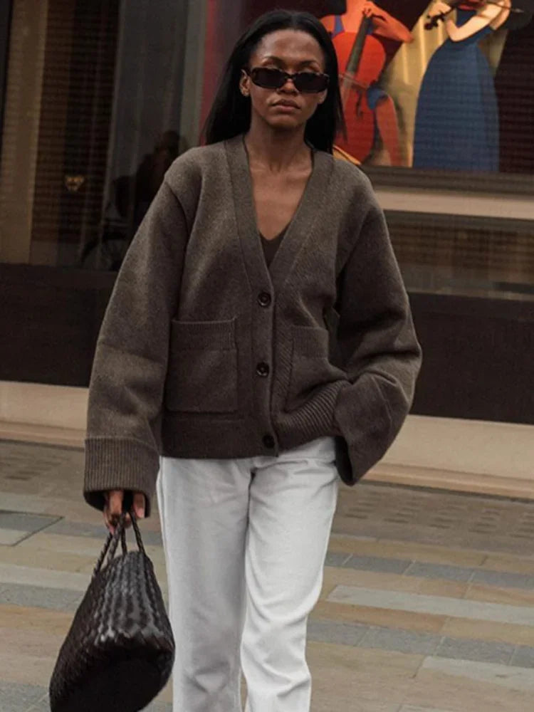 Juliette | Cárdigan de Punto con Cuello en V