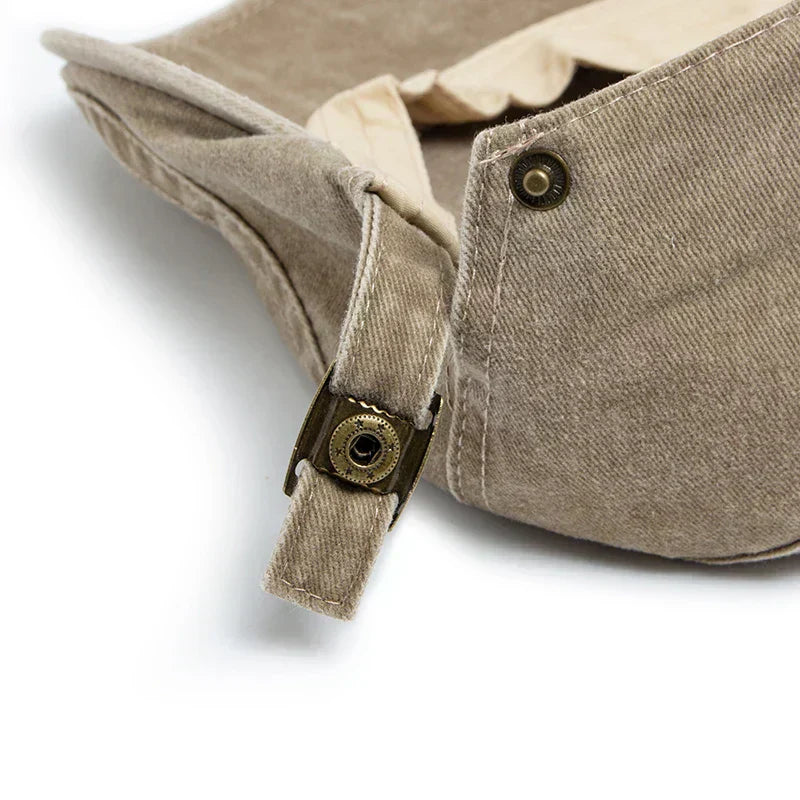 Enzo | Gorra Plana de Denim Lavado