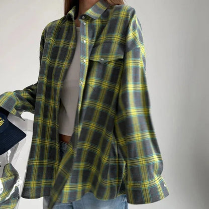 Norah | Camisa Casual Lisa de Franela