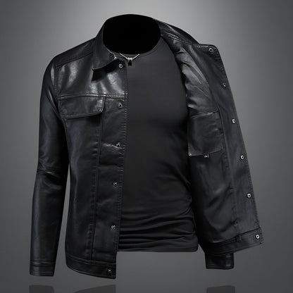 René | Chaqueta de Cuero Estilo Rider