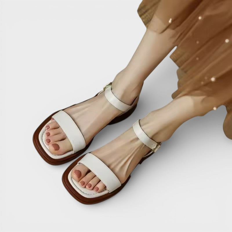 Sandalias Mujer Tacón Bajo Elegantes