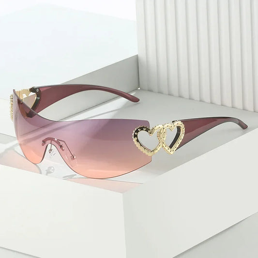 Enchanted | Gafas Sol Corazones Brillantes