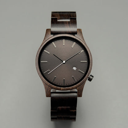 Elias | Reloj Madera Nogal Cuarzo