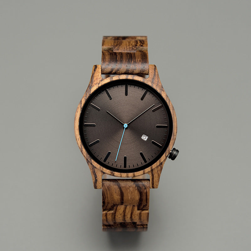Elias | Reloj Madera Nogal Cuarzo