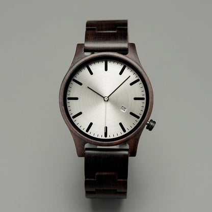 Elias | Reloj Madera Nogal Cuarzo