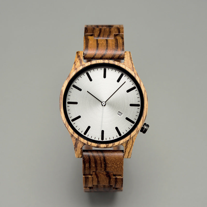 Elias | Reloj Madera Nogal Cuarzo