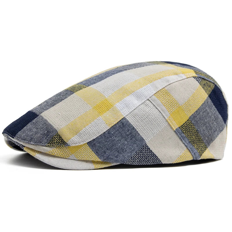 Adrián | Gorra Plana de Verano Patchwork