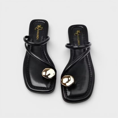 Sandalias Planas Punta Fina Mujer