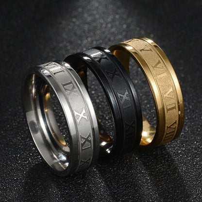 Noelle | Anillo Moderno con Números Romanos