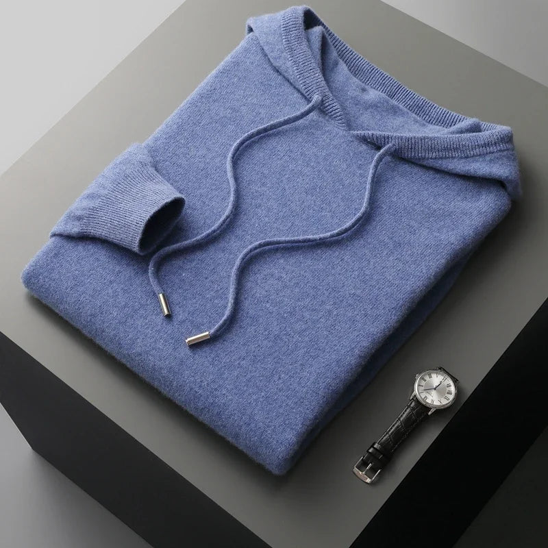 Masu | Sudadera con Capucha de Lana Merino