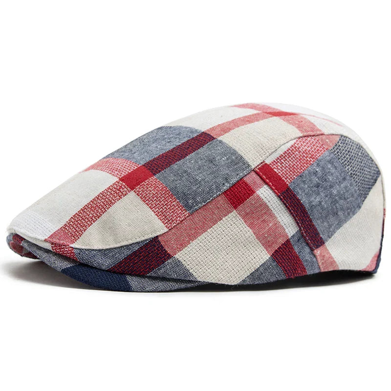 Adrián | Gorra Plana de Verano Patchwork
