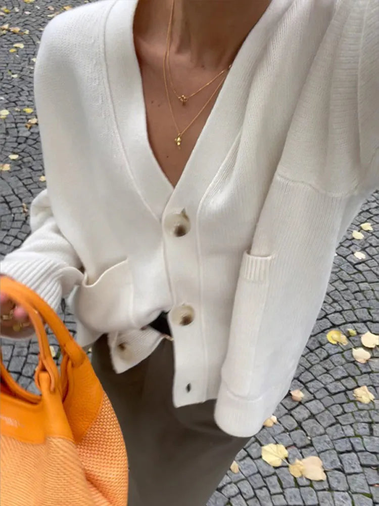 Juliette | Cárdigan de Punto con Cuello en V