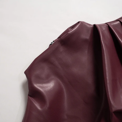 Seran | Top Elegante de Cuero Sintético