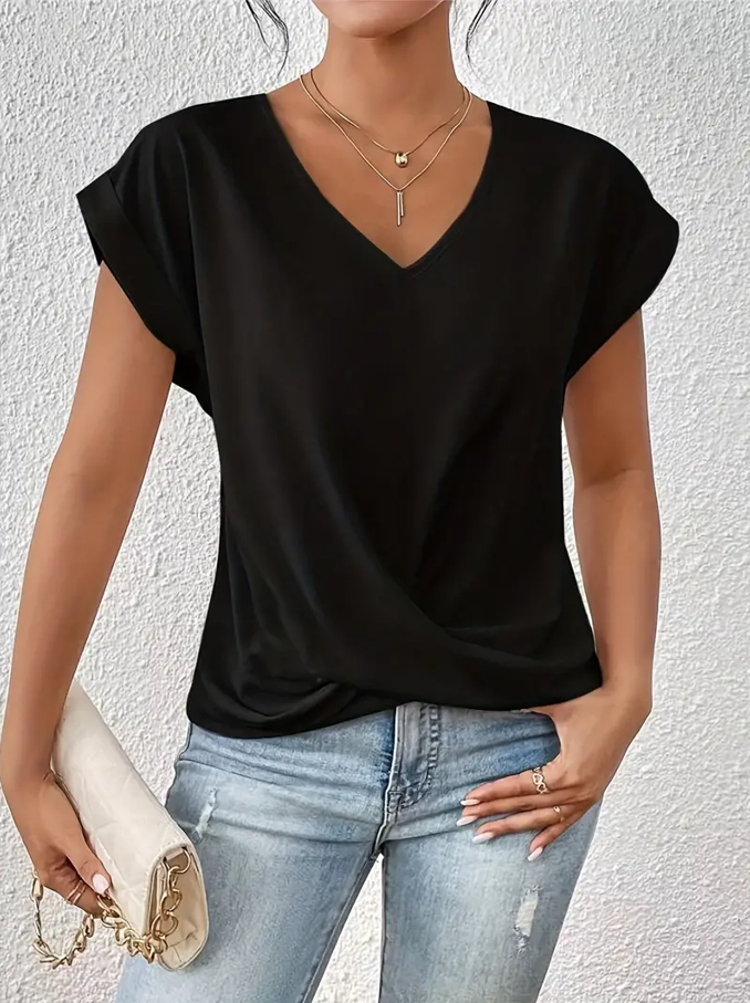 Belle | Top Elegante con Cuello en V