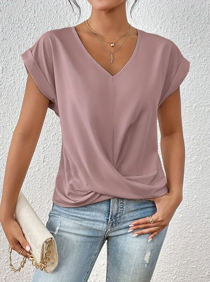 Belle | Top Elegante con Cuello en V