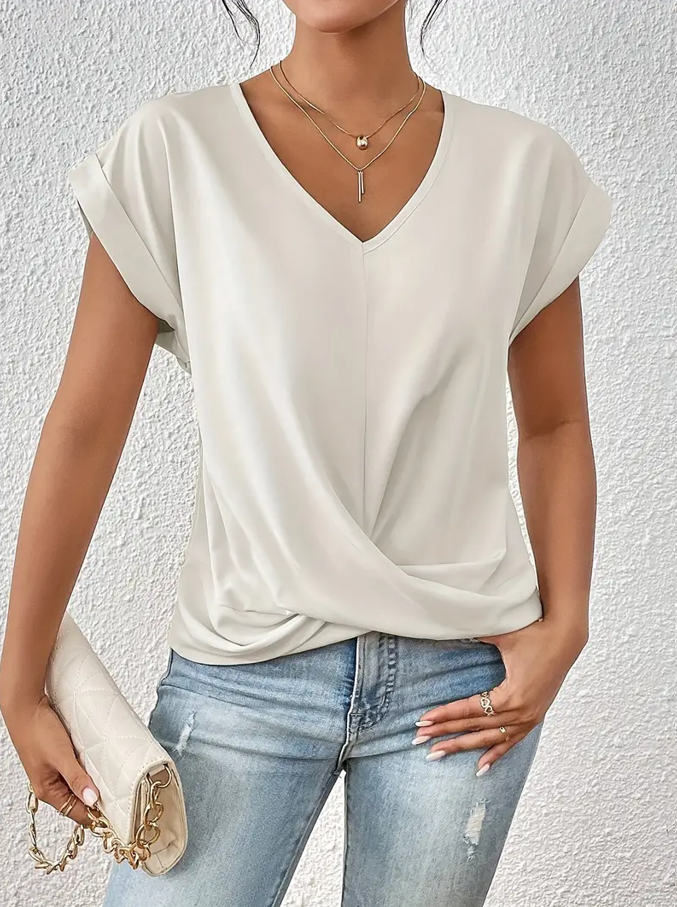 Belle | Top Elegante con Cuello en V