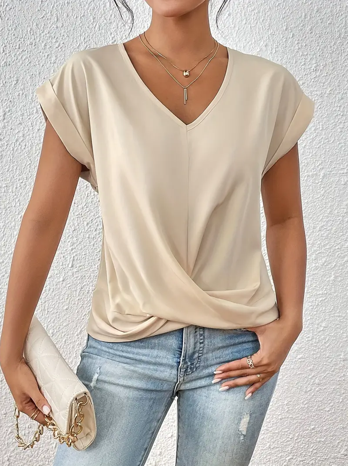Belle | Top Elegante con Cuello en V