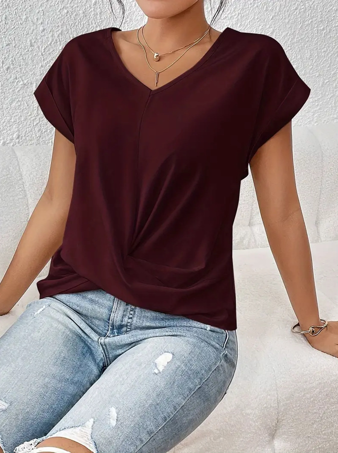 Belle | Top Elegante con Cuello en V