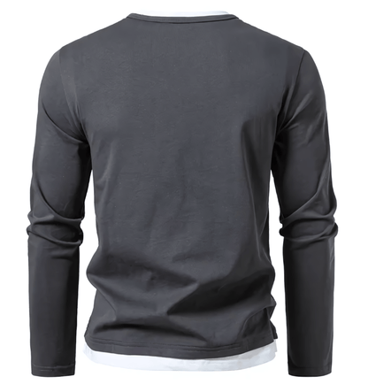 Alvin | Camiseta de Manga Larga Premium de Algodón Peinado