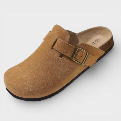 Zuecos Mujer Suela Corcho Hebilla