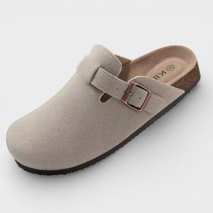 Zuecos Mujer Suela Corcho Hebilla